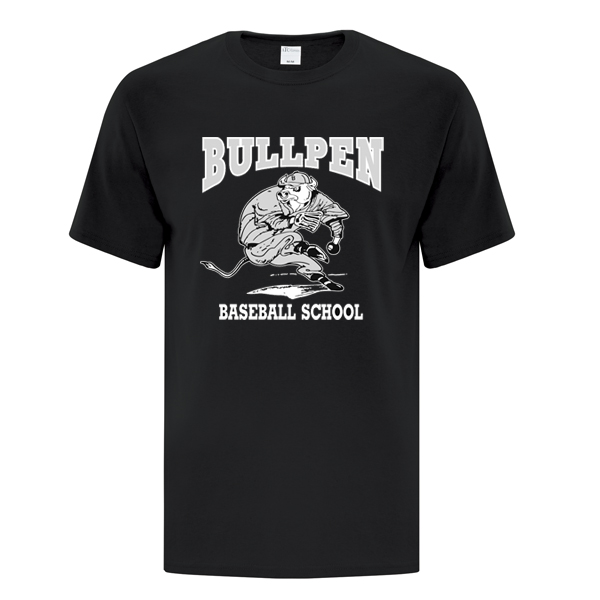 Bullpen Black Baseball School T-Shirt
